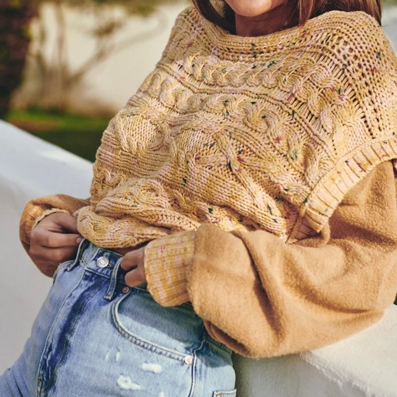 Free People Oversized Sweater Small/medium - Picture 2 of 10